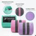 Beenax Fabric Resistance Bands Set - 3 Long/Short Exercise Loop Bands for Women with 3 Resistance Levels - Ideal for Workout, Fitness, Stretching, Pull Up, Leg, Glutes, Squat, Strength Training (Violet Pink Green) - Buy Online on GoSupps.com