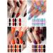 Halloween Nail Wraps - 13 Sheets Pumpkin Bat Ghost Nail Stickers for Women and Girls - Buy Online on GoSupps.com