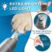 Rechargeable LED Dog Nail Grinder for Large, Medium & Small Dogs - Professional Pet Grooming Tool for Quiet & Gentle Trimming - Cat Nail Trimmer Included - Gray - Buy Online on GoSupps.com