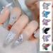 10Pcs 3D Colorful Nails Jewelry DIY Manicure Decals Nail Art Nail Tips Rhinestones Decorations Accessory Nail Art Decorations for Women Miniature Crystal Nail Ornaments Elegant - Buy Online on GoSupps.com