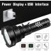 Lyting USB Rechargeable 150000 Lumens Super Bright Flashlight | 5 Modes, IPX7 Waterproof | Powerful Flash Light for Emergencies & Camping - Black - Buy Online on GoSupps.com