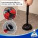 MR.SIGA Heavy Duty Toilet Plunger with Holder - Bathroom Cleaning Combo in Black - Buy Online on GoSupps.com