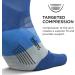 Feetures Elite Light Cushion Quarter Running Socks - Buckle Up Blue Medium - Buy Online on GoSupps.com