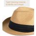 FURTALK Fedora Straw Sun Hat UPF 50+ Khaki - Men Women Foldable Roll Up Trilby Panama Beach Hat - Buy Online on GoSupps.com