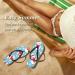 Mnsruu Christmas Snowman Flip-Flops - Blue Snowflakes for Home Hotel Spa & Travel | Unisex Comfort - Buy Online on GoSupps.com