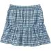 Kid Nation Girls Cotton Short Skirt with Shorts | Ruffles Skirt | Elastic Waist | 7-8 Years | Houndstooth-Blue - Buy Online on GoSupps.com