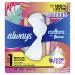 Always Radiant Teen Feminine Pads For Women, Size 1 Regular Absorbency, With Flexfoam, With Wings, Unscented, 14 Count 14 Count (Pack of 1)
