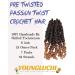 Passion Twist Crochet Hair - 7 Packs Ombre Blonde Short Pre-twisted Hair Extensions - Buy Online on GoSupps.com