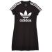 adidas Originals Girl's Trefoil Skater Dress (Little Kids/Big Kids) X-Large Black/White