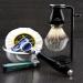 6 Pc Men's Shaving Kit - 5 Edge Razor Synthetic Badger Hair Brush Stand Soap & Bowl - Perfect Men's Grooming Set for Smooth Shaves - Buy Online on GoSupps.com