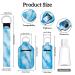 Marble Chapstick Holder Set with Wristlet Keychain - 30 Pieces, Reusable Travel Bottle Containers & Lipstick Protective Cases for Women - Buy Online on GoSupps.com