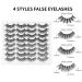 DYSILK 16 Pairs 6D Mink False Eyelashes 4 Styles | Natural & Dramatic Makeup | Wispy Volume | Reusable Handmade Lashes - Pack of 1 - Buy Online on GoSupps.com