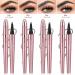 Magic Eyebrow Pencil 4 Tips Eyebrow Pen 3D Waterproof Long Lasting Eyebrow Pencil for Natural Makeup Makeup Tools (Grey) - Buy Online on GoSupps.com