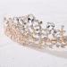 AW BRIDAL Rose Gold Multi-Colored Wedding Tiara for Women - Crystal Princess Crown for Bride, Prom and Parties - Buy Online on GoSupps.com