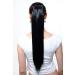 Wig Me Up C9429-1 Black Braid Ponytail Hair Extension - 60cm Smooth Fastening with Ribbon & Bracket | International Shipping Available - Buy Online on GoSupps.com