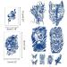 Semi-Permanent Waterproof Animal Temporary Tattoos - 12 Sheets with Wolf, Tiger, Lion, and Dragon Designs for Men, Women, and Kids - Buy Online on GoSupps.com