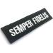 Semper Fidelis Black Embroidered Airsoft Paintball Patch - Military Style Gear for Tactical Enthusiasts | Fast International Shipping - Buy Online on GoSupps.com