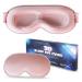 Sleep Mask Upgraded 3D Deep Contoured Eye Mask for Sleeping No Pressure Eye Covers 99% Block Out Light Eye Mask with Adjustable Elastic Strap for Sleeping Yoga Traveling (1pc Pink)