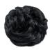 Tess Hair Part with Rubber Band - 55g Synthetic Hair Extension for Big Buns | Lured Black Hair Tie for Women & Girls - Buy Online on GoSupps.com
