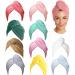 10 Pack Hair Towel Wrap Microfiber Hair Turbans for Wet Hair No Frizz Dry Hair Hat for Women Long Curly Thicker Hair
