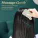 Verdant Touch Meridians Massage Comb - Jadestone Gua Sha Tool for Pain Relief & Head Relaxation | Ergonomic Design | International Shipping - Buy Online on GoSupps.com