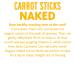 Rhythm Superfoods Carrot Sticks Naked 1.4oz Organic & Non-GMO Vegan/Gluten-Free Snacks 4ct Pack - Buy Online on GoSupps.com