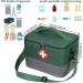 Portable Medicine Pocket with Shoulder Straps | Waterproof Medication Storage Bag for Travel Home & Outdoor - Green - Buy Online on GoSupps.com