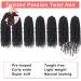 Xtrend 10 Inch Pre-Twisted Passion Twist Crochet Hair - 8 Packs Natural Black Bohemian Bob Extensions for Women (1B) - Buy Online on GoSupps.com