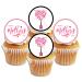 24 Mothers Day Cupcake Toppers Theme #2 Edible Mothers Day Decorations Mothers Day Cake Toppers Flower Cake Decorations Heart Cake Decorations Pink Cake Decorations Mothers Day Cake Decorations