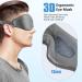 3D Sleeping Mask for Men & Women - Ultimate Comfort for Side Sleepers | Soft Thin 100% Darkness Eye Mask with Earplugs - Perfect for Travel & Shift Work - Buy Online on GoSupps.com