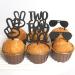 Two Cool 2nd Birthday Cupcake Toppers - Kids Birthday Two Cool Cake Toppers - 8 Pack Two Cool Cupcake Picks - Wooden Two Cool Cupcake Toppers for Baby Shower - Two Cool Sunglasses Cupcake Decorations - Buy Online on GoSupps.com