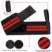Rodzina Power Weight Lifting Wrist Wraps - Red and Black | Gym Training Supports - One Size Fits All - Buy Online on GoSupps.com