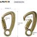 Fusion Climb Liberty Steel Auto-Lock Carabiner - High Strength Captive Eye (Gold) - Buy Online on GoSupps.com
