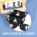Ownkim Pinhole Glasses - 3 Pack Eye Trainers for Vision Improvement & Relaxation | Black Grid Anti-Fatigue Glasses - Buy Online on GoSupps.com