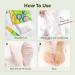 PUREDERM Foot Peeling Mask (3 Pack) - Exfoliating Treatment for Cracked, Callused Feet with Natural Botanical Extracts - Buy Online on GoSupps.com