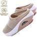 Sharllen Women's Air Cushion Slip-On Walking Shoes - Beige - Buy Online on GoSupps.com