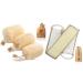 Premium Natural Egyptian Shower Loofah Sponge and Back Scrubber Back Bundle Exfoliating Shower Loofah Body Scrubbers Buff Away Dead Skin for Smoother More Radiant Appearance