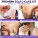 Complete Beard Grooming & Growth Kit for Men - Beard Oil, Wash, Balm, Comb, Brush, Scissors, Shaper, Storage Bag - Father's Day Gift - Buy Online on GoSupps.com