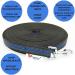 Twinkys Dog Style Tow Leash - 20mm Wide 50m Length Rubberized For Dogs up to 50kg - Made in Germany - Black & Blue - Buy Online on GoSupps.com