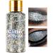  Dous Glitter Body Gel | Easy to apply and remove Glow Gel art makeup for body face and hair - holographic pouch - Cosmetic quality - Buy Online on GoSupps.com