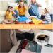 3 PCs Canvas Cosmetic Bag Set | Zippered Portable Make-Up Bags for Travel & Outdoor Activities - Buy Online on GoSupps.com