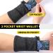 Sports Wrist Bag with Zipper for Running Jogging Walking & Yoga - Durable Black | International Shipping Available - Buy Online on GoSupps.com