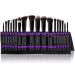 SHANY Artisan s Easel   Elite Cosmetics Brush Collection  Complete Kabuki Makeup Brush Set with Standing Convertible Brush Holder  18 pcs BLACK 18 Piece Set