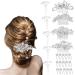 24 Pieces Wedding Hair Comb Faux Pearl Crystal Bride Hair Accessories Hair Side Comb Clips U-shaped Flower Rhinestone Pearl Hair Clips for Bride Bridesmaid()