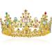 Gold Princess Crown | Rhinestone Birthday & Wedding Queen Tiara | Cosplay & Halloween Hair Accessory - Buy Online on GoSupps.com