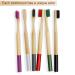 6 Pcs Biodegradable Bamboo Toothbrushes - Natural Eco-Friendly BPA-Free Set for Sensitive Gums | Virgin Forest - Buy Online on GoSupps.com