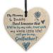 RED OCEAN Will You Be My Godfather Wooden Heart Plaque Goddaughter Godson Christening Asking Gifts For Him