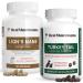 Real Mushrooms Lions Mane for Humans (120ct) & Turkey Tail for Pets (90ct) - Bundle for Cognition and Immunity - Vegan Non-GMO Grain-Free Gluten-Free Mushroom Extract Capsules
