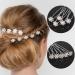 AUXSOUL Bridal Hair Pins - Crystal Pearl U-Shaped Diamond Clips for Wedding - 30Pcs (6 Styles) - Buy Online on GoSupps.com