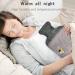 Large 2L Hot Water Bottle with Cover - Relieve Period Pain, Neck and Shoulder, Back, and Feet - Premium Natural Rubber - Grey - Buy Online on GoSupps.com